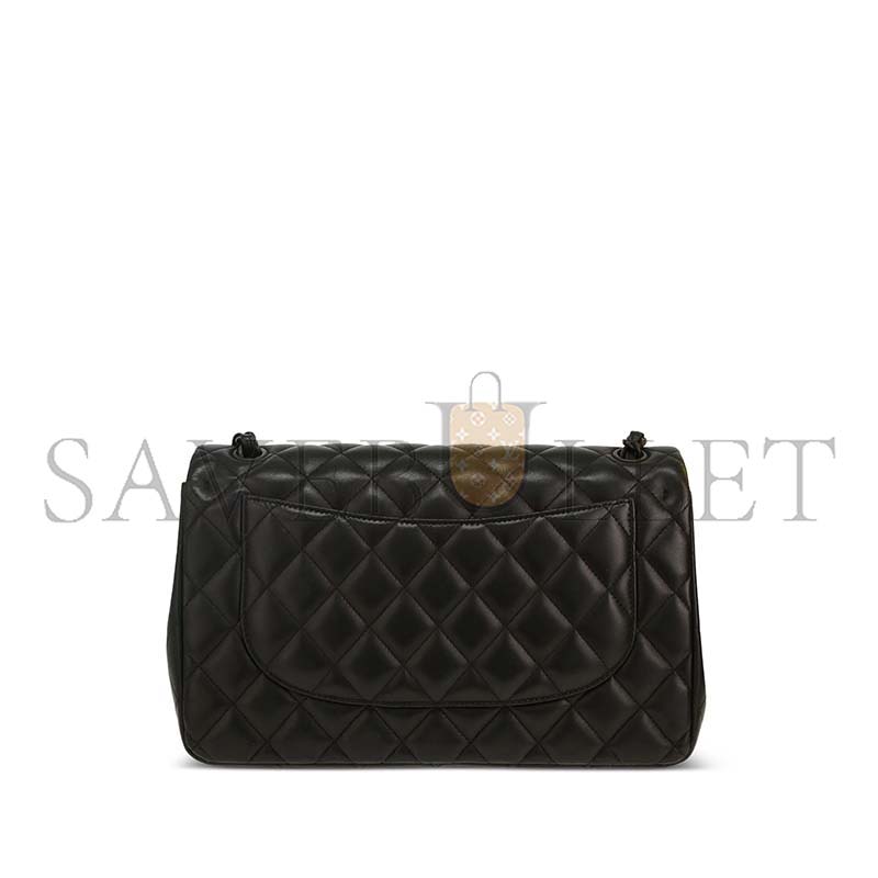 Ch*el so black jumbo classic flap bag (30*19.5*10cm)